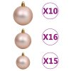 Christmas Ball Set with Peak and 150 LEDs – Rose and Gold, 120