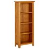 Bookcase Solid Oak Wood – 45x22x110 cm