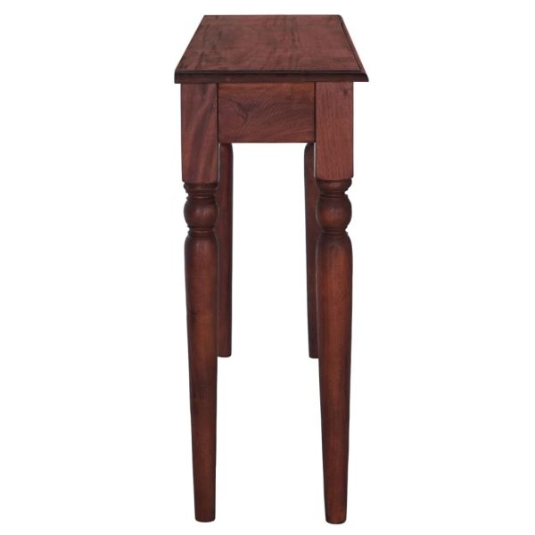 Console Table 110x30x75 cm Solid Mahogany Wood – Classical Brown