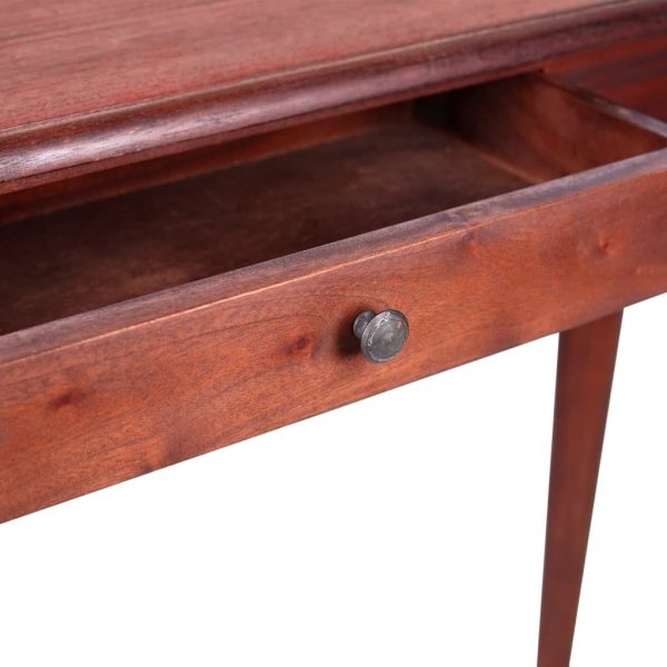 Console Table 110x30x75 cm Solid Mahogany Wood – Classical Brown