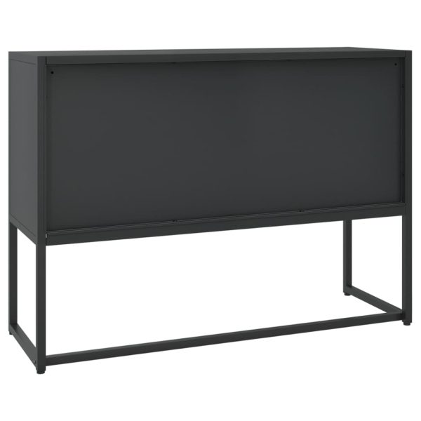 Sideboard 105x35x75 cm Steel – Black