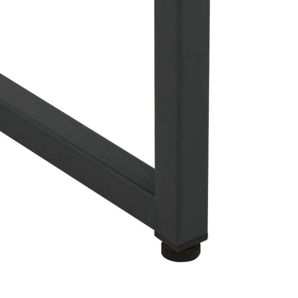 Highboard 80x35x135 cm Steel – Black