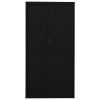 Office Cabinet with Sliding Door 90x40x180 cm Steel – Black