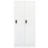 Wardrobe 80x50x180 cm Steel – White