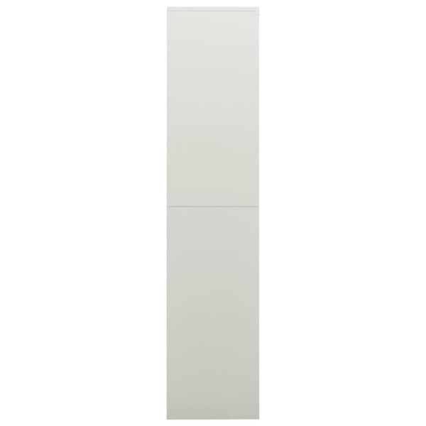Locker Cabinet 90x40x180 cm Steel – Light Grey