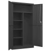 Locker Cabinet 90x40x180 cm Steel – Anthracite