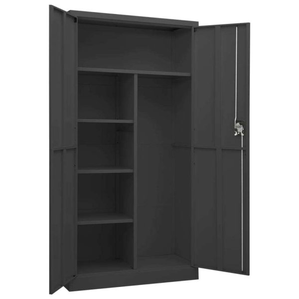 Locker Cabinet 90x40x180 cm Steel – Anthracite