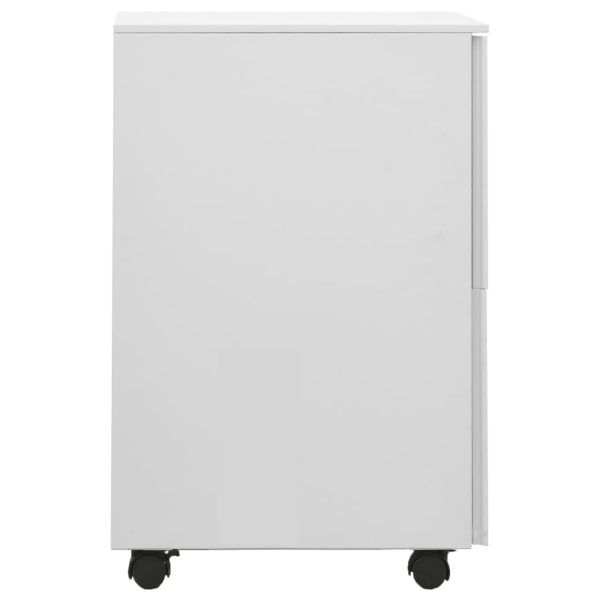 Mobile File Cabinet 39x45x67 cm Steel – Light Grey