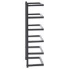 Towel Rack Black Steel – 24x12x48 cm