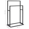 Freestanding Towel Rack Iron – 48x24x78.5 cm, Black