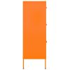 Drawer Cabinet Olive 80x35x101.5 cm Steel – Orange