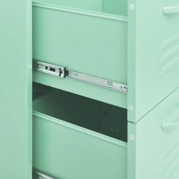 Drawer Cabinet Olive 80x35x101.5 cm Steel – Mint