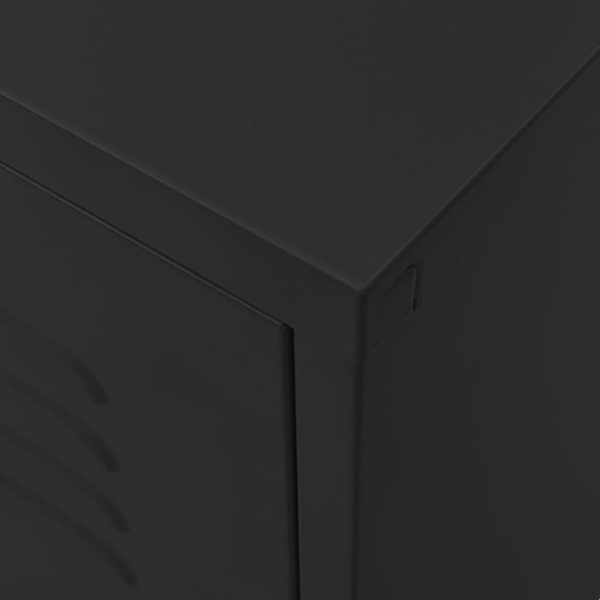 Hermosa TV Cabinet 105x35x50 cm Steel – Black