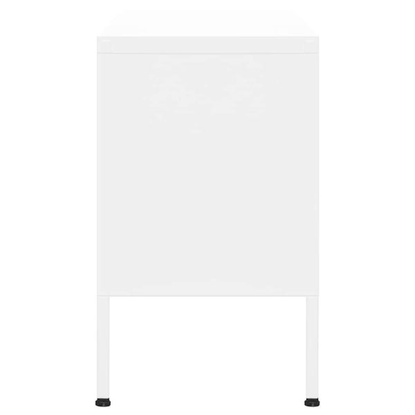 Hermosa TV Cabinet 105x35x50 cm Steel – White