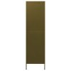 Wardrobe Olive 90x50x180 cm Steel – Olive Green