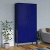 Wardrobe Olive 90x50x180 cm Steel – Navy Blue