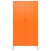 Wardrobe Olive 90x50x180 cm Steel – Orange