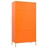 Wardrobe Olive 90x50x180 cm Steel – Orange
