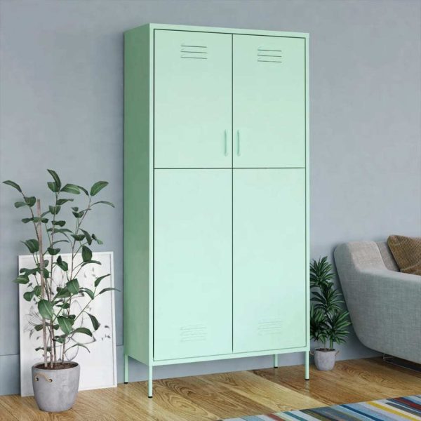 Wardrobe Olive 90x50x180 cm Steel – Mint