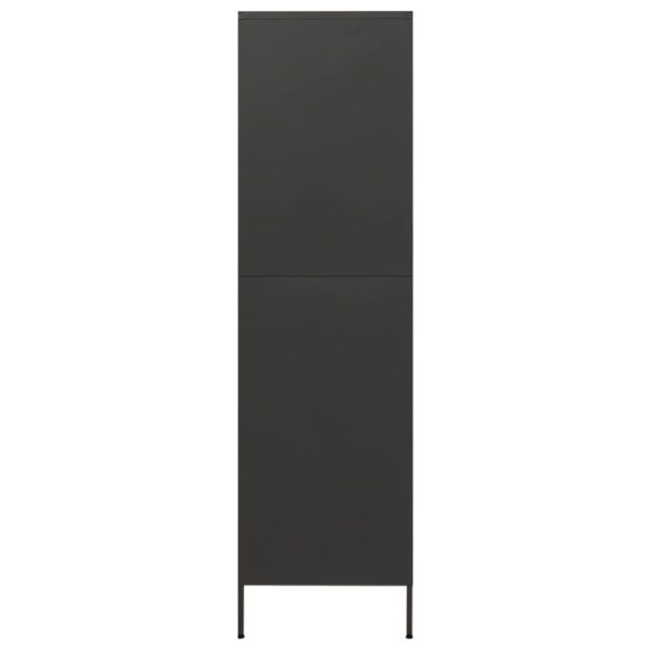 Wardrobe Olive 90x50x180 cm Steel – Anthracite