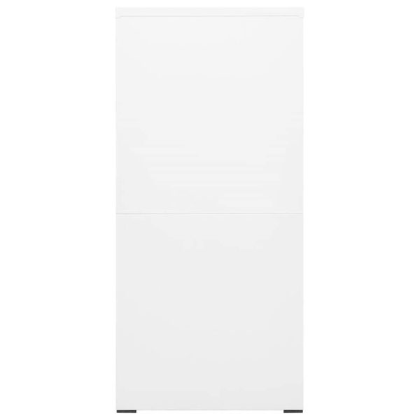 Filing Cabinet Steel – 46x62x133 cm, White