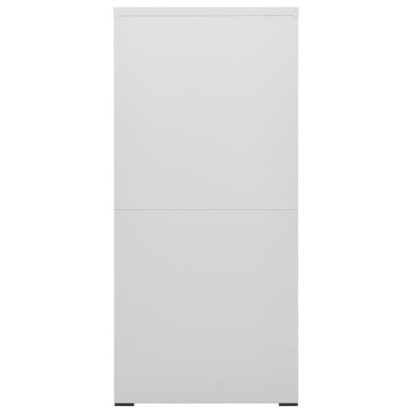Filing Cabinet Steel – 46x62x133 cm, Light Grey