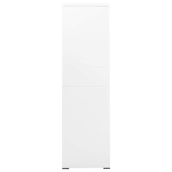 Filing Cabinet Steel – 90x46x164 cm, White