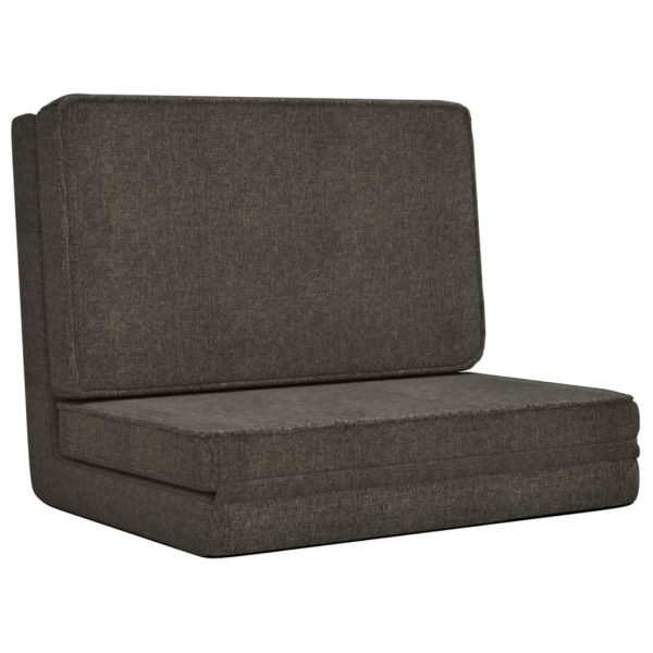 Folding Floor Chair Fabric – Dark Grey
