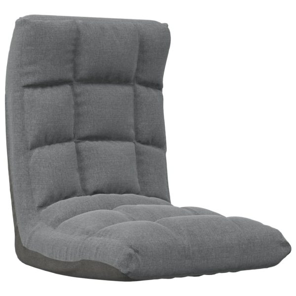 Folding Floor Chair Fabric – Light Grey