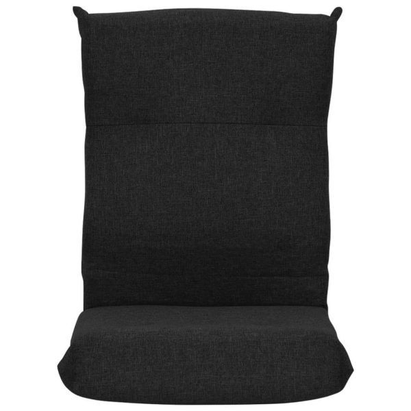 Folding Floor Chair Fabric – Black