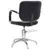 Salon Chair Black Faux Leather
