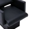 Shampoo Chair with Washbasin Black 129x59x82 cm Faux Leather