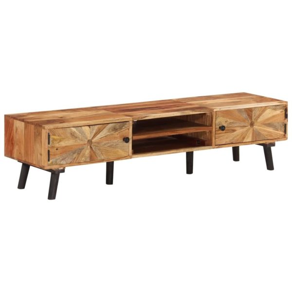 Dalton TV Cabinet 145x35x35 cm Solid Wood Acacia