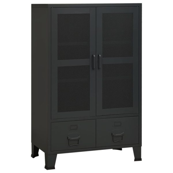 Industrial Storage Cabinet 70x40x115 cm Metal