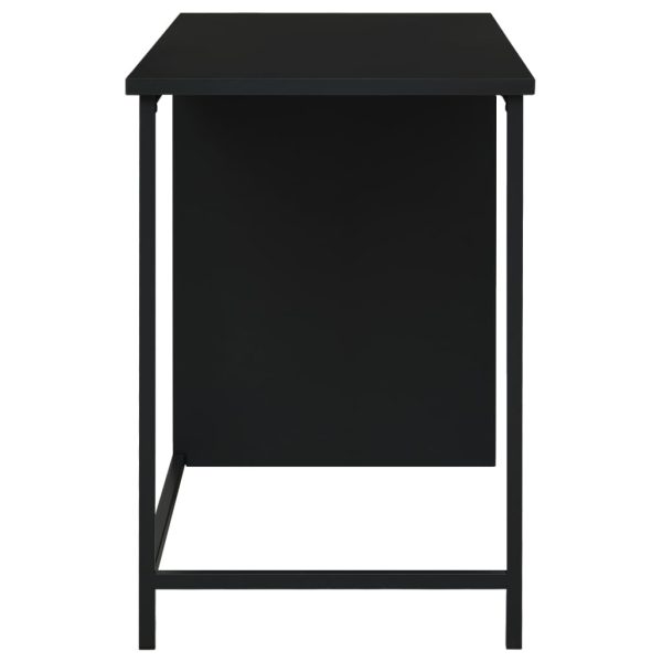 Industrial Desk with Drawers 105x52x75 cm Steel – Black