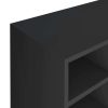 Shoe Rack Engineered Wood 92x30x67.5 cm – Black