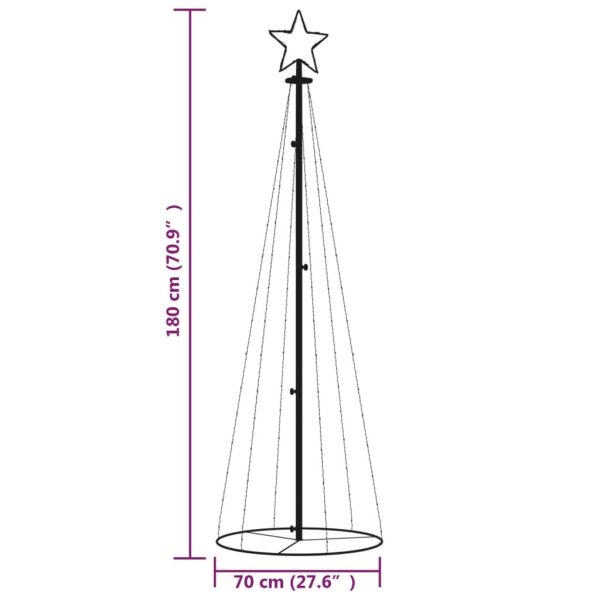 Christmas Cone Tree LEDs – 180×70 cm, Warm White