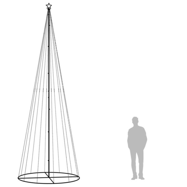 Christmas Cone Tree LEDs – 500×160 cm, Warm White