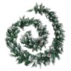 Christmas Garland with LED Lights Green PVC – 2.7 M