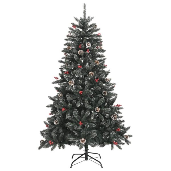 Artificial Christmas Tree with Stand Green PVC – 120×68 cm