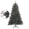 Artificial Christmas Tree with Stand Green PVC – 120×68 cm