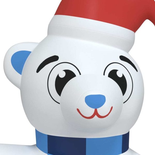 Christmas Inflatable Teddy Bear LED – 180 cm, Model 1