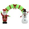 Christmas Inflatable Santa & Snowman Arch Gate LED – Model 1