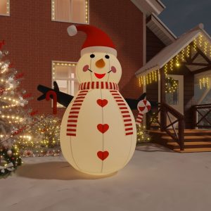 Inflatable Snowman with LEDs – 360 cm