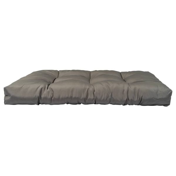 Pallet Cushions 2 pcs Grey Polyester