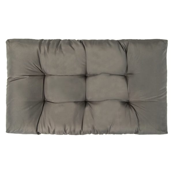 Pallet Cushions 3 pcs Grey Polyester