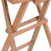 Folding Bar Stools Solid Teak Wood – 4