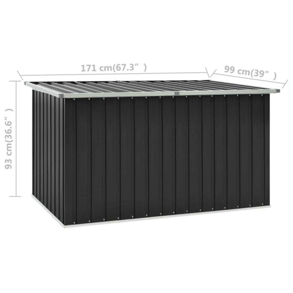 Garden Storage Box Anthracite 171x99x93 cm