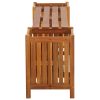 Garden Bench with 2 Planters Solid Acacia Wood – 150x30x40 cm, Brown
