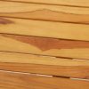Bar Stools Stainless Steel – Solid Teak Wood, 4